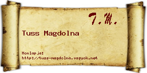 Tuss Magdolna névjegykártya